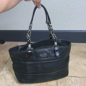 Coach Vintage Authentic Black Tote EUC